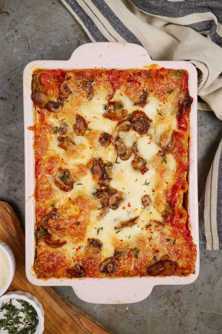 Mushroom and Spinach Lasagna Casserole Recipes