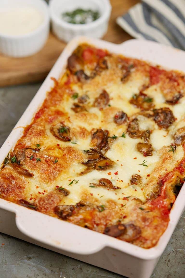 Mushroom and Spinach Lasagna Casserole Recipes