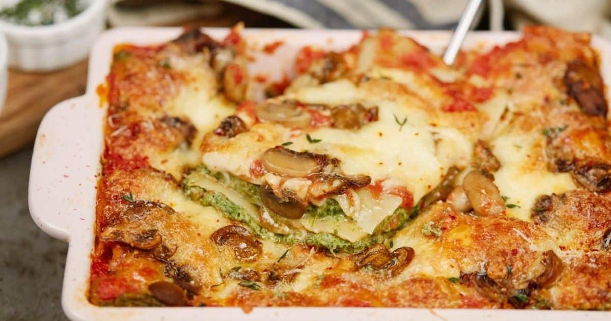 Mushroom and Spinach Lasagna - Casserole Recipes