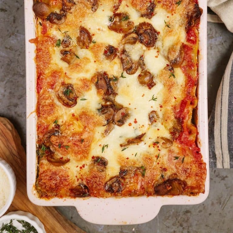 Mushroom and Spinach Lasagna Casserole Recipes