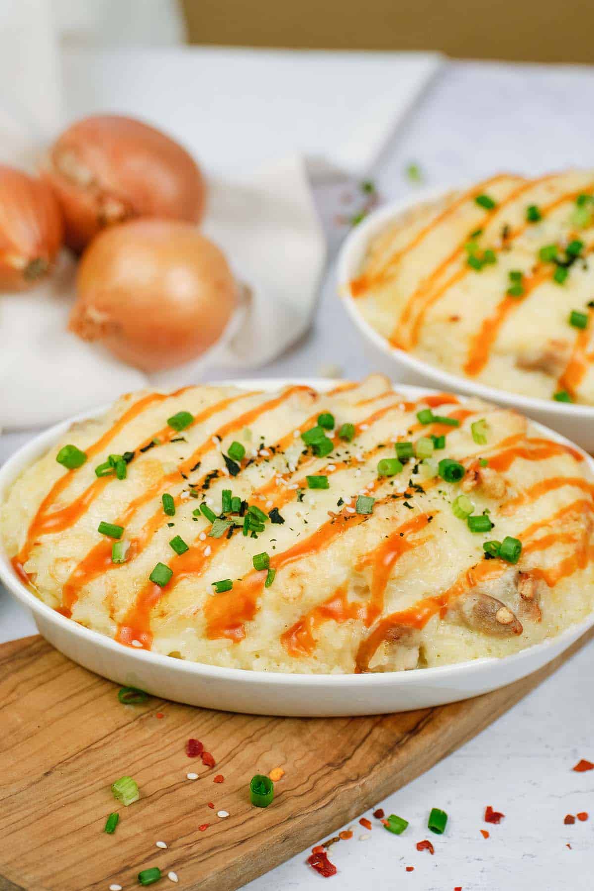 rice and cheese dish named Japanese Rice Gratin