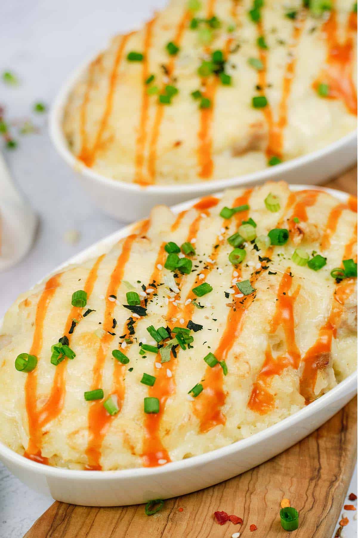 closeup of Japanese Rice gratin