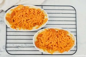 adding cheese to top copycat kfc famous bowl casserole