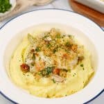 serving of chicken divan in a bowl on the table ready to enjoy